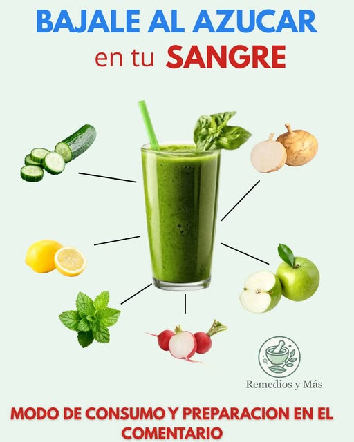 Batido Verde para Reducir Azúcar en Sangre