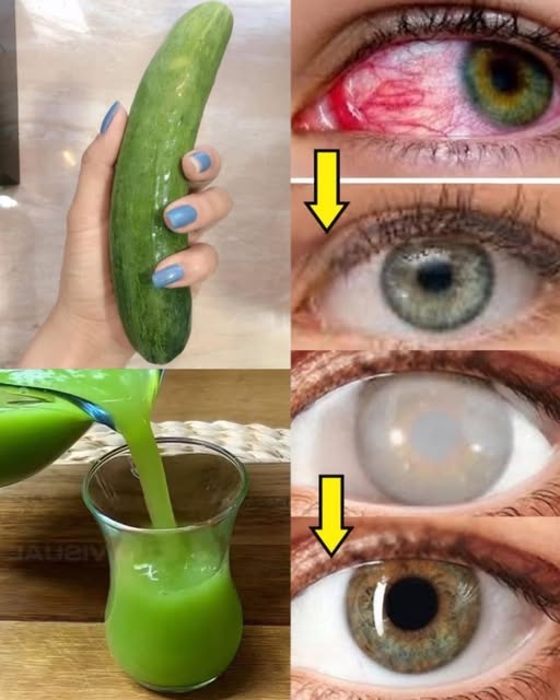 Jugo de pepino para la salud ocular