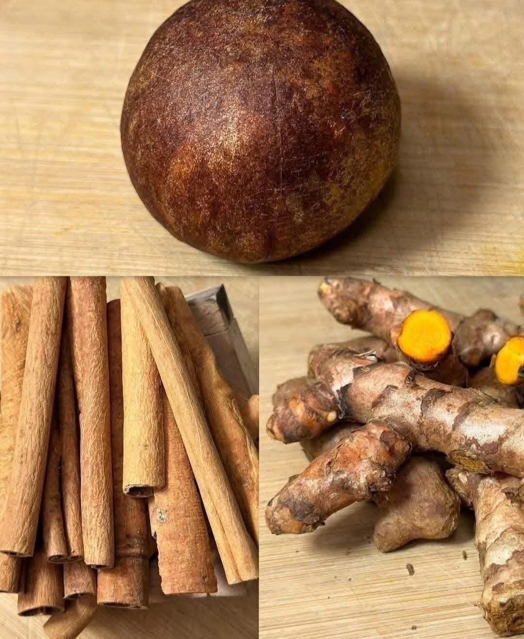 Ingredientes: Semilla de aguacate, cúrcuma y canela