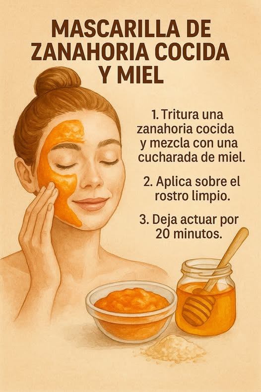 Mascarilla de zanahoria y miel