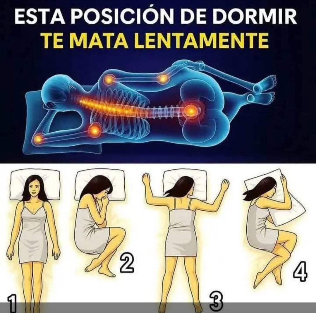 Posiciones para dormir que afectan la salud