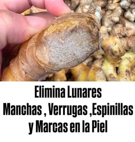 Trozo de cúrcuma cortada