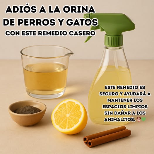 Remedio casero para eliminar la orina de perros y gatos