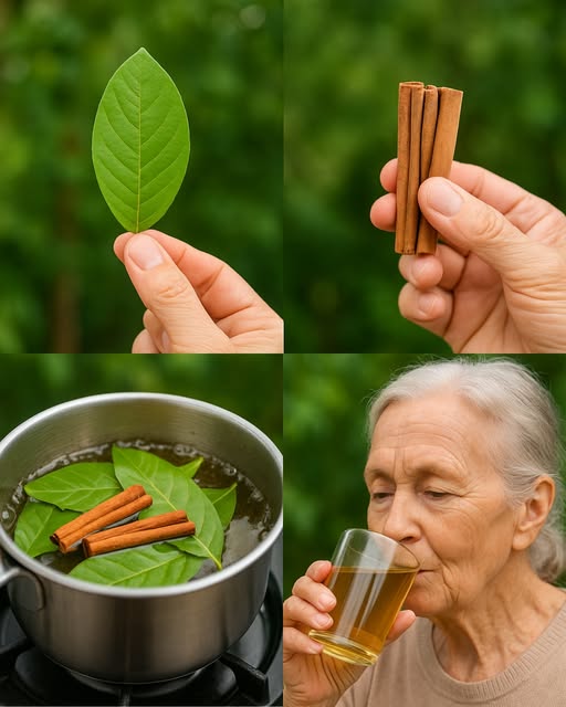 Preparación de infusión de hoja de laurel y canela