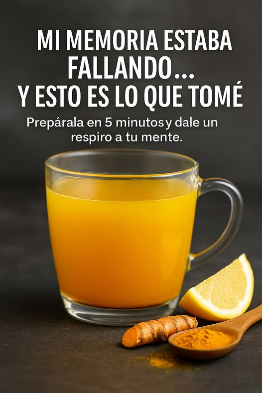 Bebida amarilla para mejorar la memoria