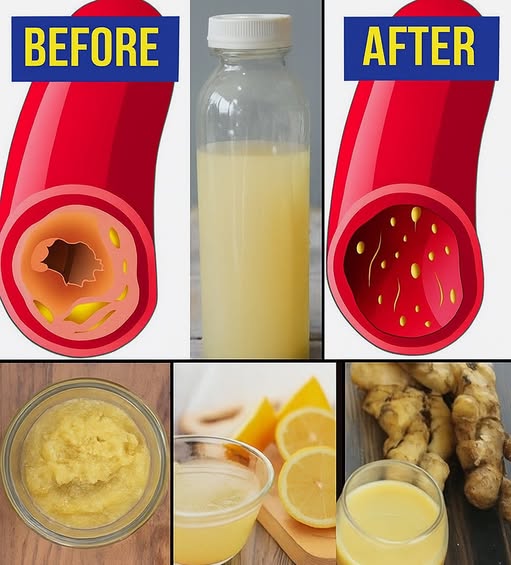 Jugo de limón y jengibre para limpiar arterias