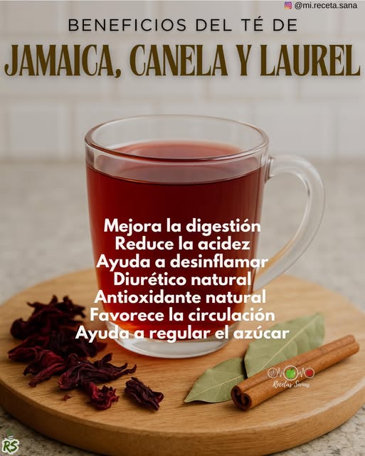 Té de Jamaica, Laurel y Canela