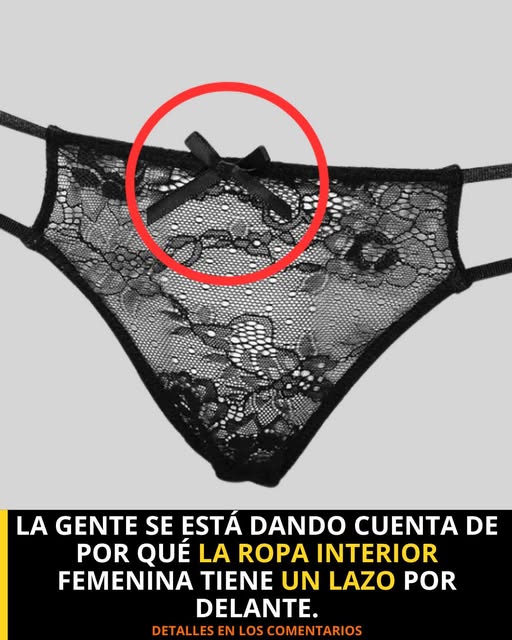 Ropa interior femenina con lazo