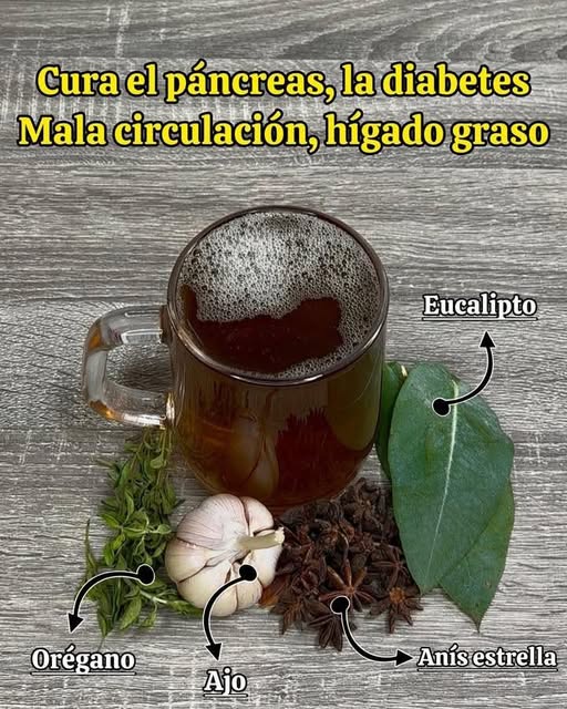 Bebida natural hecha con eucalipto, orégano, ajo y anís estrella