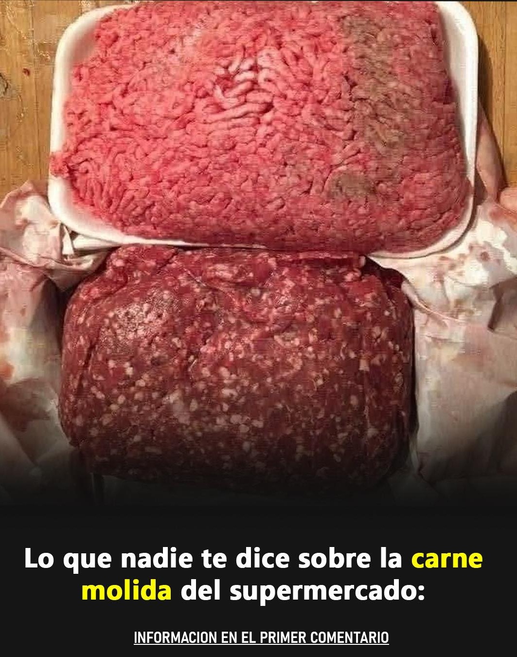 Diferencias en la carne molida del supermercado