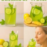 Receta Refrescante: Agua de Pepino con Jengibre y Menta
