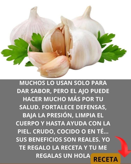 Ajo y hojas de perejil