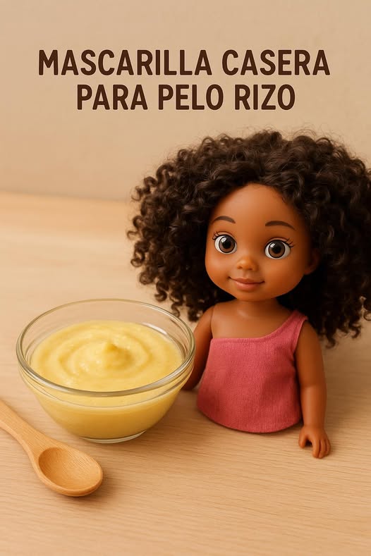 Mascarilla casera para pelo rizo