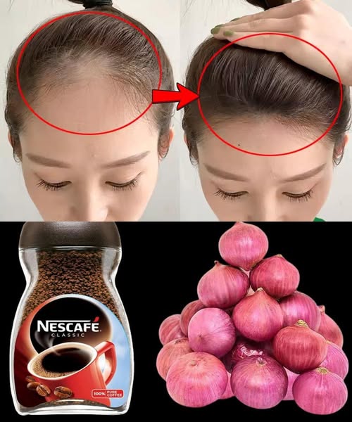 Antes y después del tratamiento natural para el cabello
