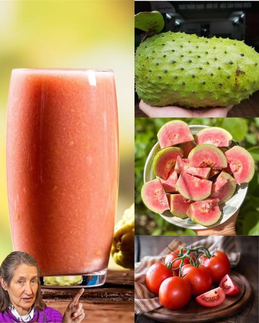 Jugo saludable con frutas y vegetales