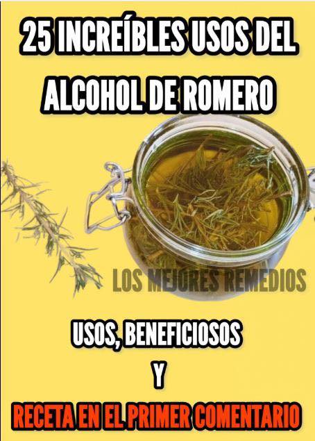 Frasco de Alcohol de Romero