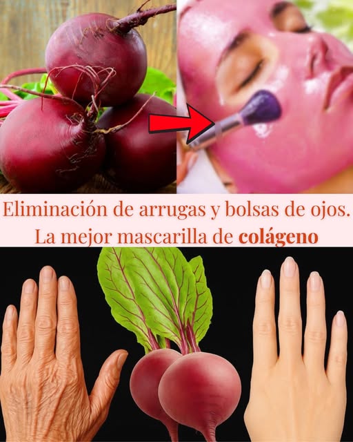 Mascarilla de colágeno de remolacha