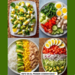 4 Opciones de Ensaladas Frescas, Saludables y Llenas de Sabor