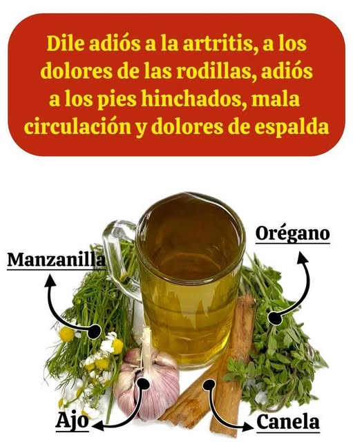 Infusión natural para aliviar la artritis y dolores