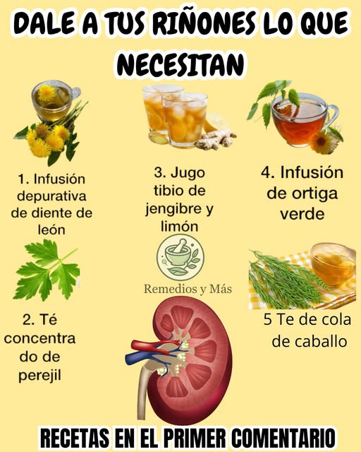 Bebidas Naturales para los Riñones