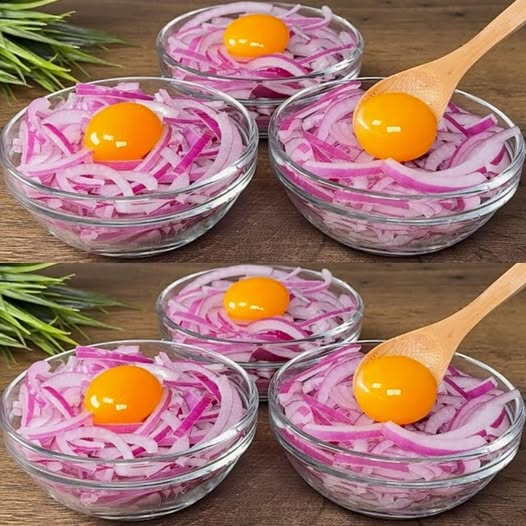Receta Natural Cebolla Morada y Yema de Huevo