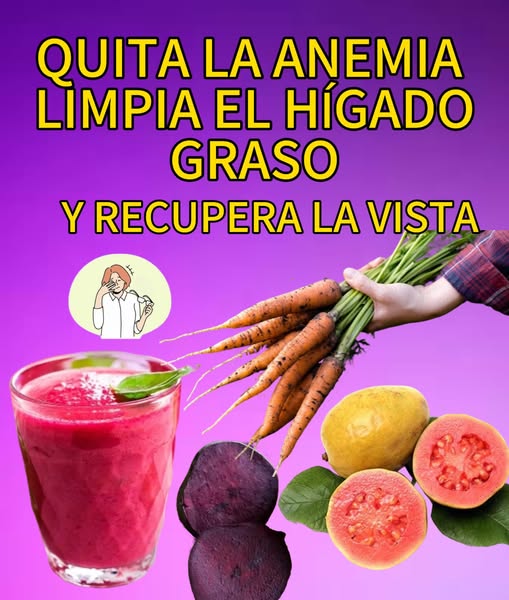 Bebida natural para combatir anemia y limpiar el hígado graso