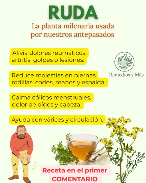 Té de ruda y flores