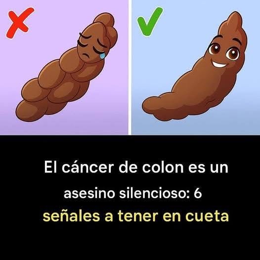 Infografía sobre señales de cáncer de colon