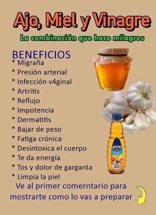 Ajo, Miel y Vinagre