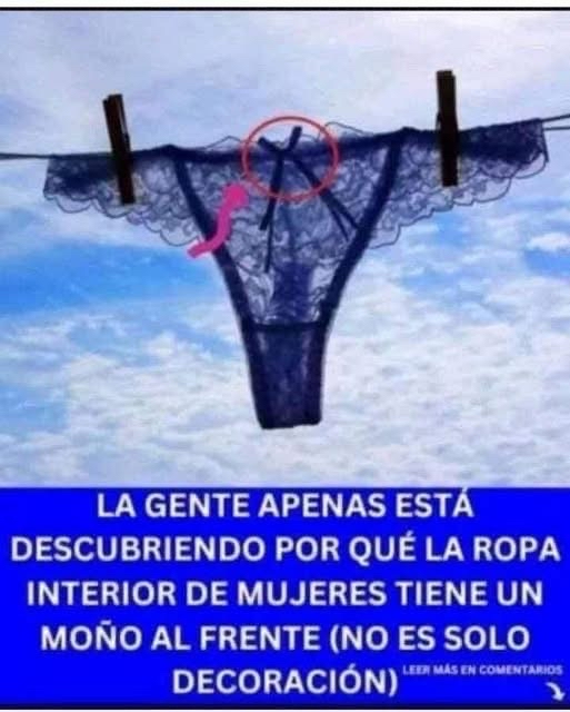 Ropa interior con moño