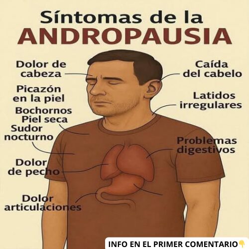 Gráfico educativo sobre la andropausia