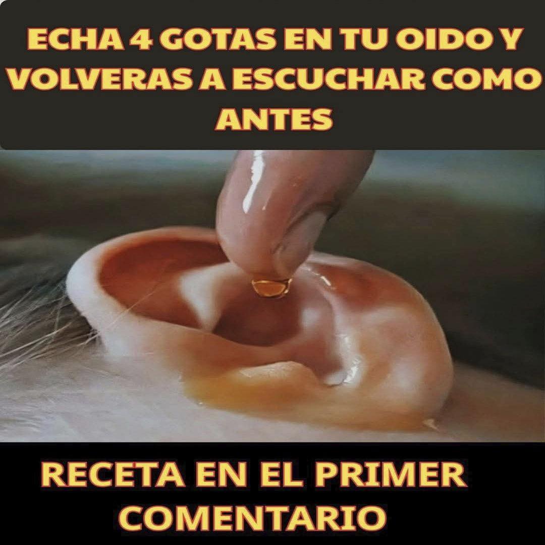 Aplicando gotas en el oido