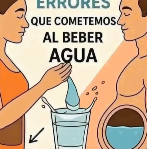 Errores comunes al beber agua