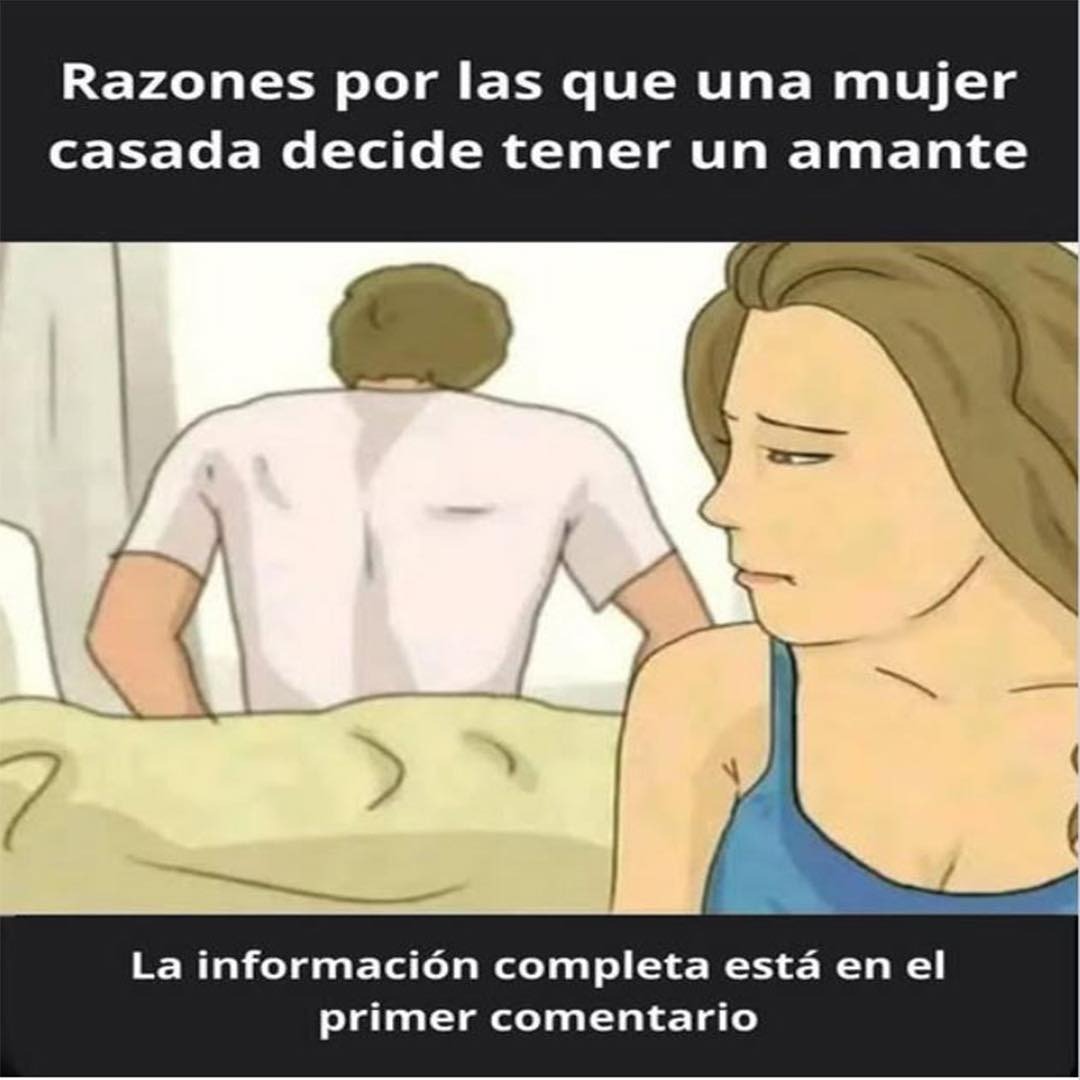 Razones por las que una mujer casada decide tener un amante
