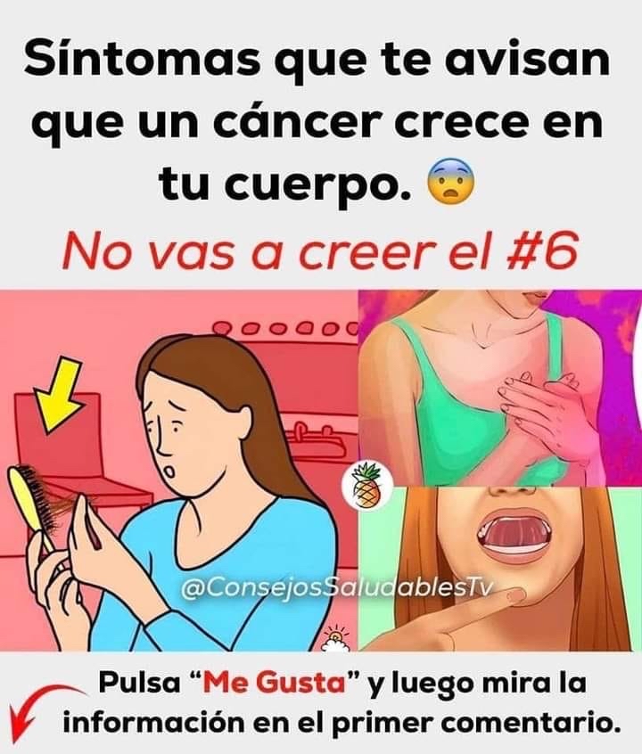 Síntomas que indican cáncer