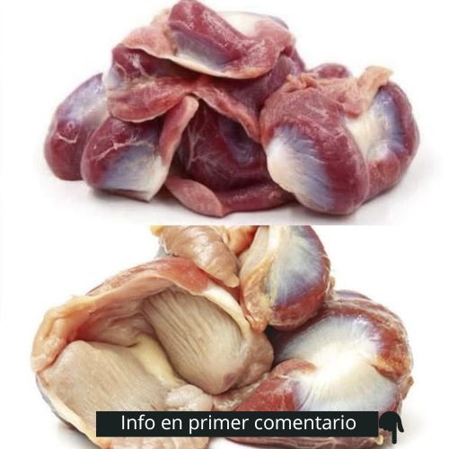 Mollejas de pollo crudas