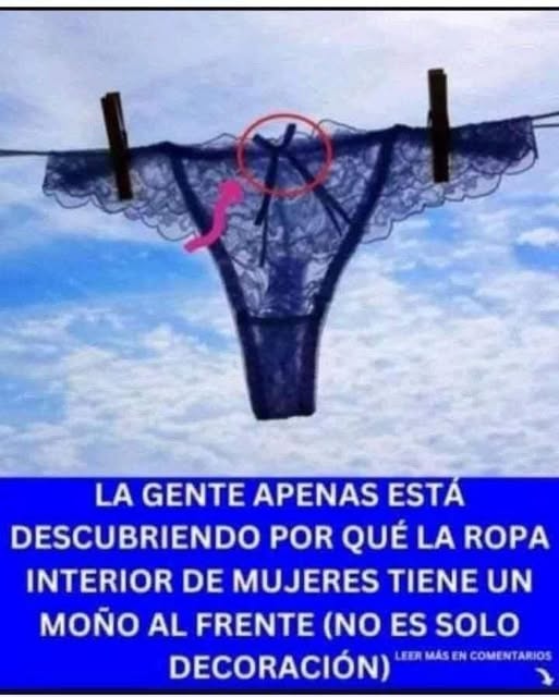Ropa interior femenina con un lazo