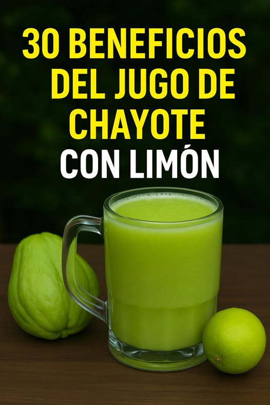 Jugo de chayote y limón