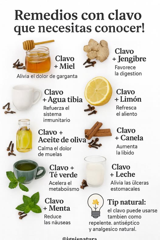 Guía sobre Remedios con Clavo