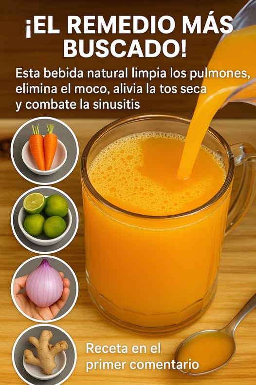 Bebida natural para limpiar los pulmones