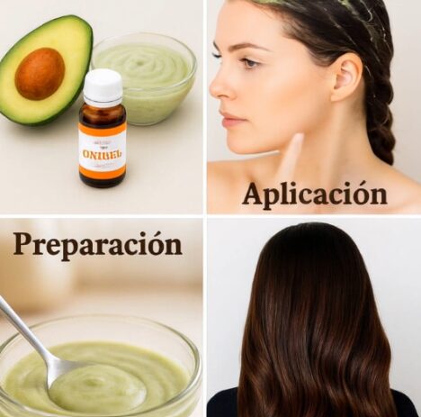 Mascarilla de Aguacate y Aceite de Ricino