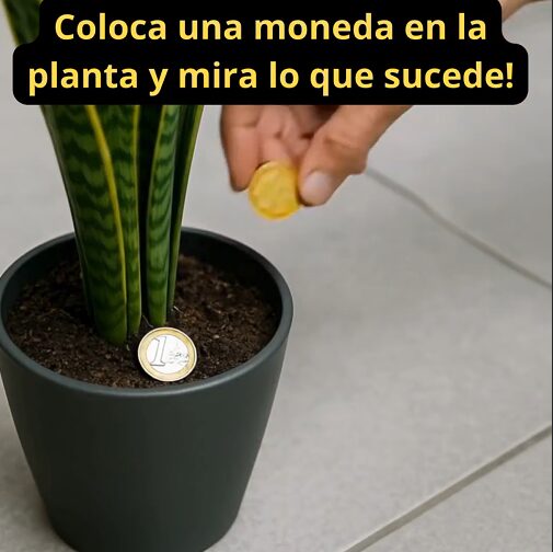 Planta con monedas
