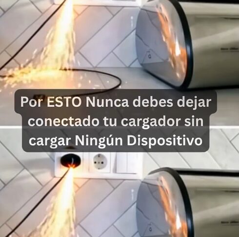 Cargador de celular desenchufado