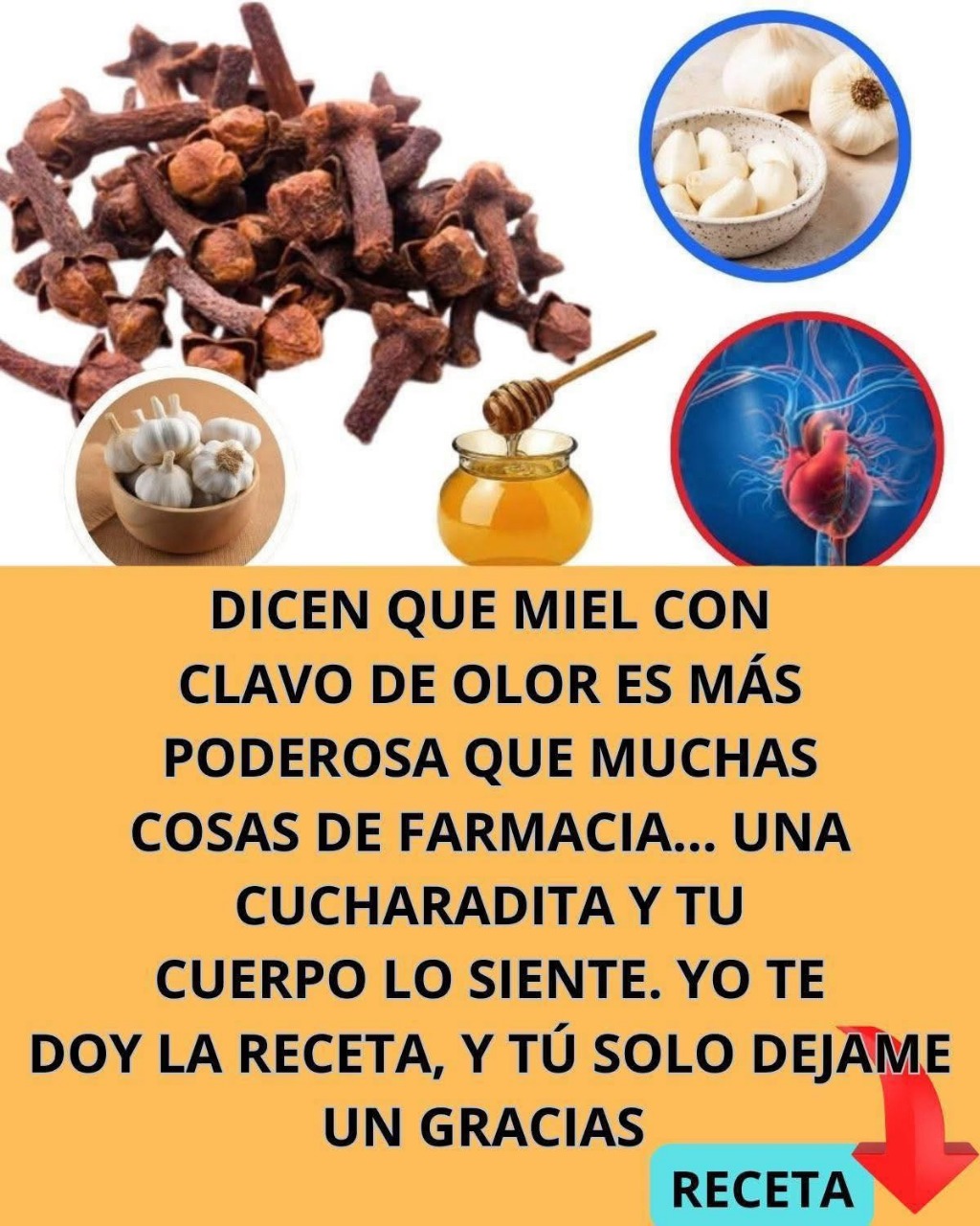 Miel, Clavo de Olor y Ajo