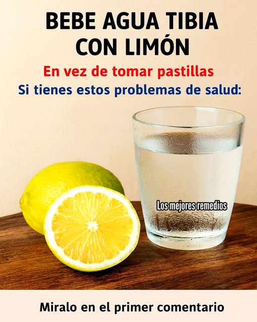 Agua tibia con limón