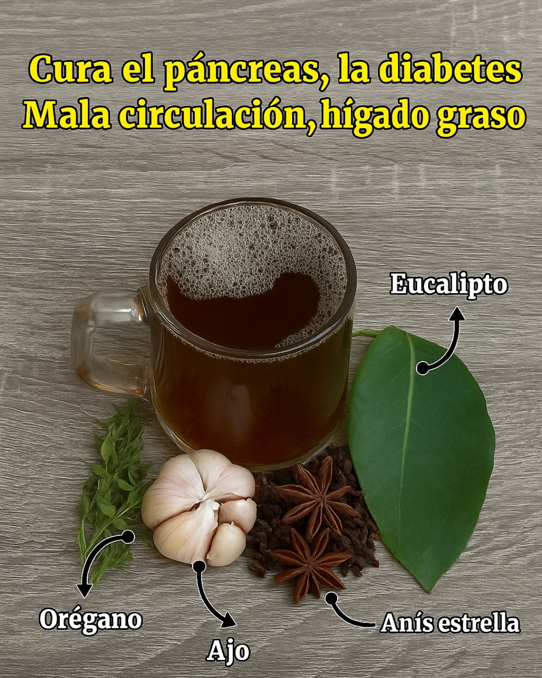 Té Natural con Eucalipto, Orégano, Ajo y Anís Estrella