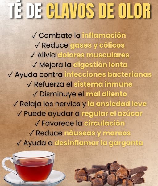 Té de clavos de olor