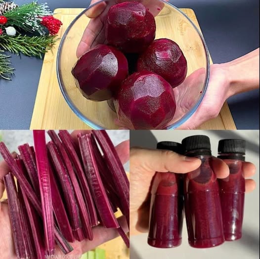 Proceso de preparación del jugo de remolacha