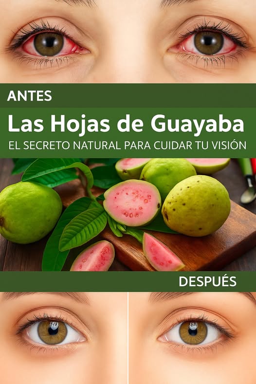Hojas de guayaba y ojos saludables