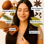 Tónico Capilar Natural con Pepa de Aguacate y Especias para el Crecimiento del Cabello